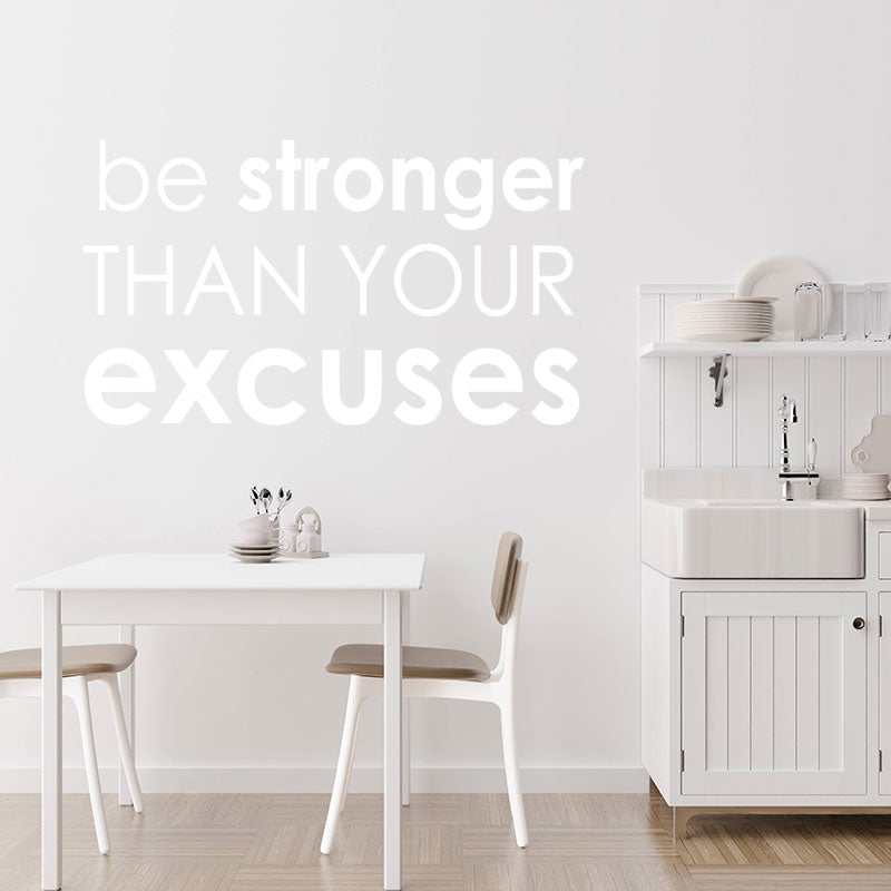 be stronger gym motivational sticker