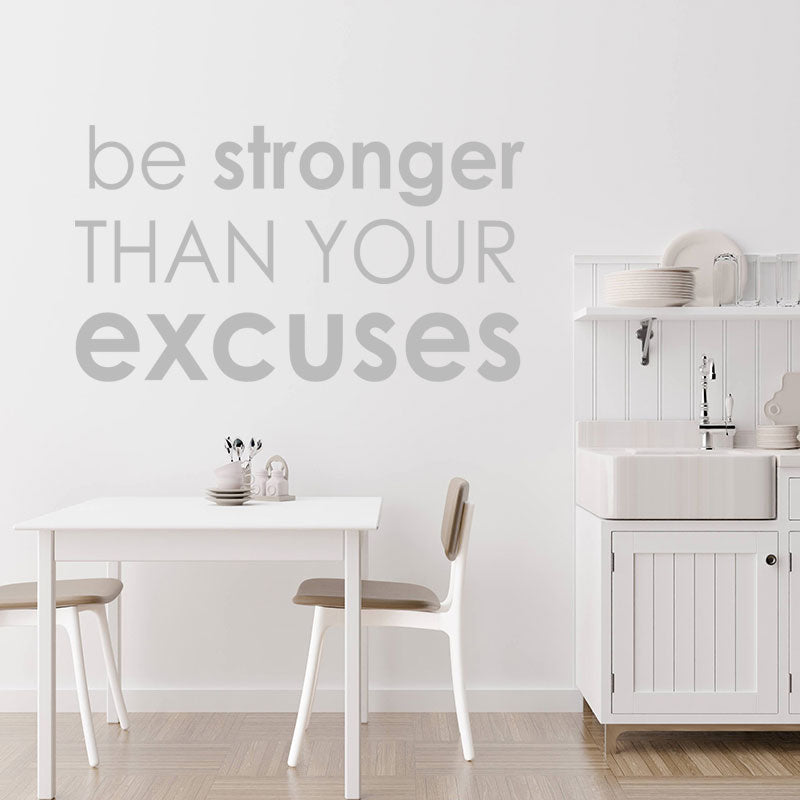 be stronger gym motivational sticker