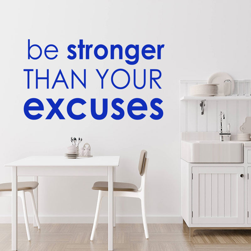 be stronger gym motivational sticker