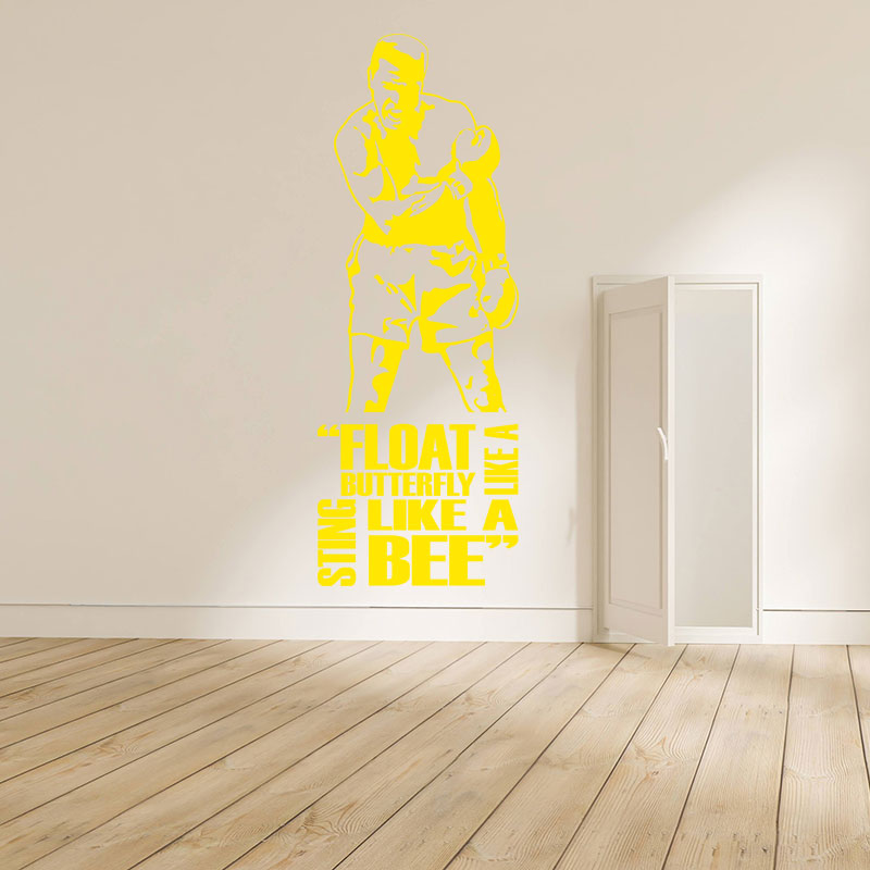 Muhammad Ali Wall Sticker - Cassius Clay Vinyl Art for Sports Fans