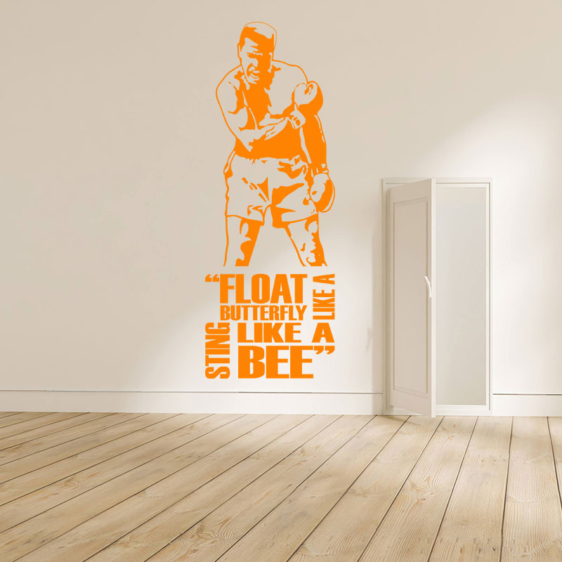 Muhammad Ali Wall Sticker - Cassius Clay Vinyl Art for Sports Fans