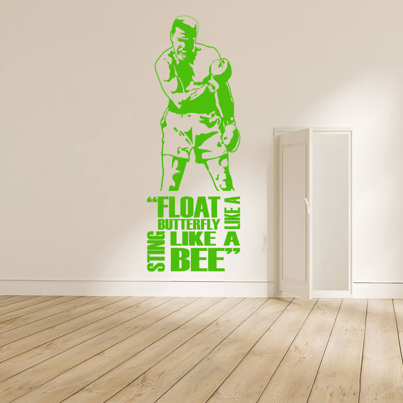 Muhammad Ali Wall Sticker - Cassius Clay Vinyl Art for Sports Fans