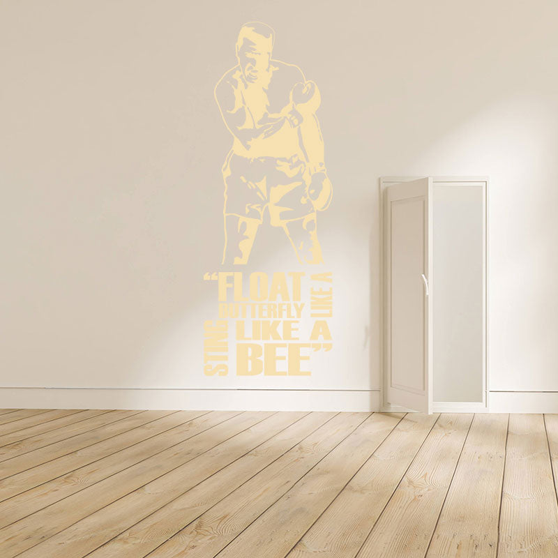 Muhammad Ali Wall Sticker - Cassius Clay Vinyl Art for Sports Fans