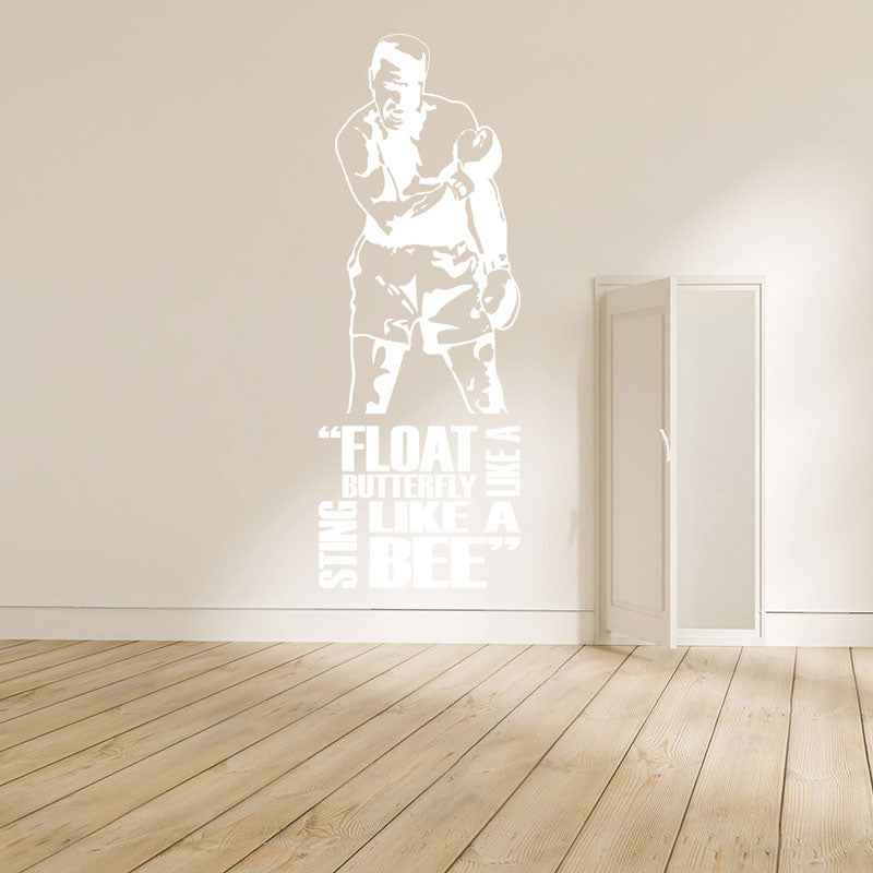 Muhammad Ali Wall Sticker - Cassius Clay Vinyl Art for Sports Fans