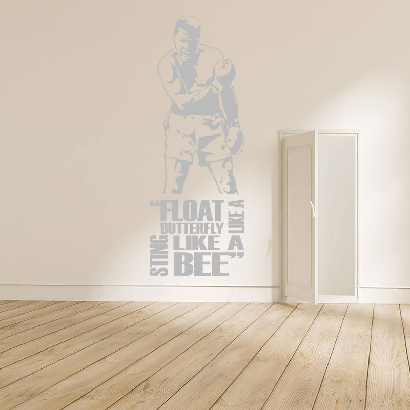Muhammad Ali Wall Sticker - Cassius Clay Vinyl Art for Sports Fans