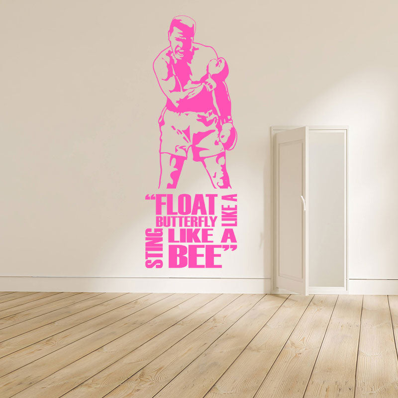 Muhammad Ali Wall Sticker - Cassius Clay Vinyl Art for Sports Fans