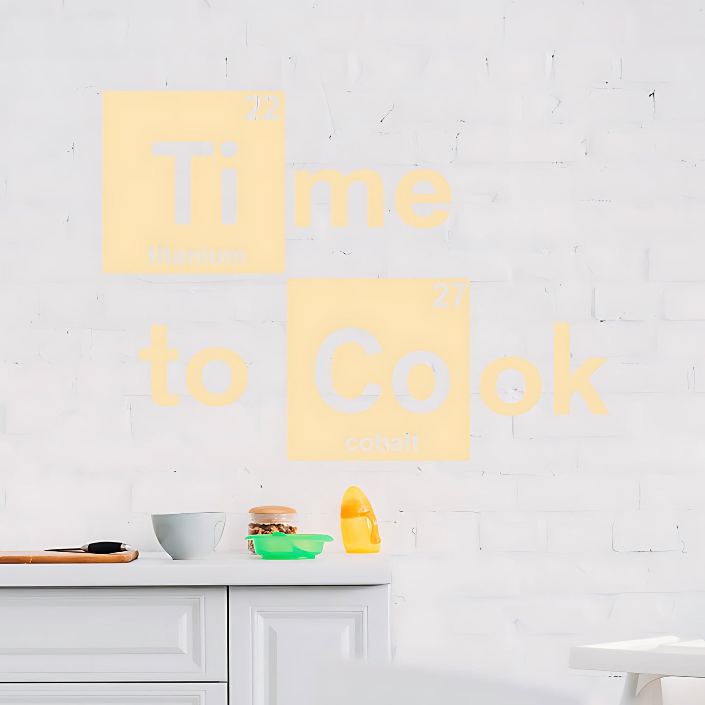 Time to Cook Wall Sticker – Breaking Bad Periodic Table Kitchen Decal