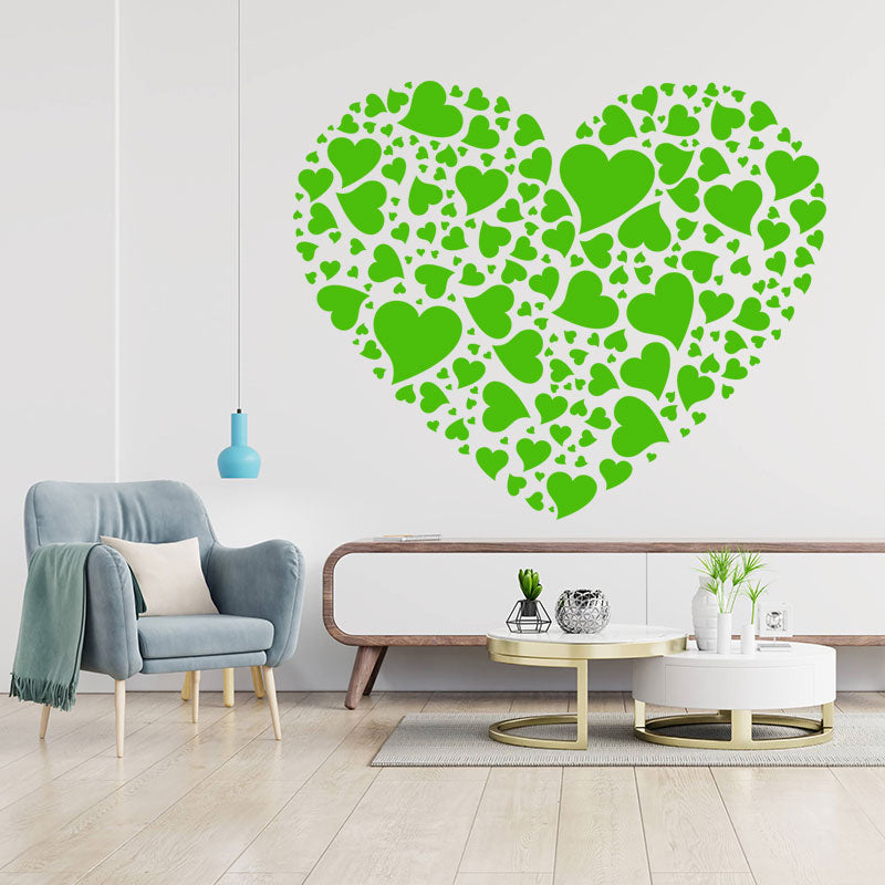 love hearts inspirational romantic touch sticker