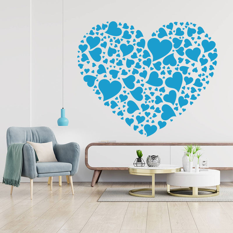 love hearts inspirational romantic touch sticker
