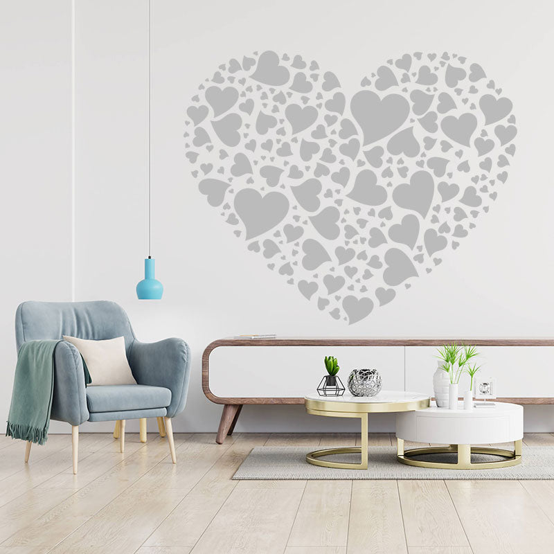 love hearts inspirational romantic touch sticker