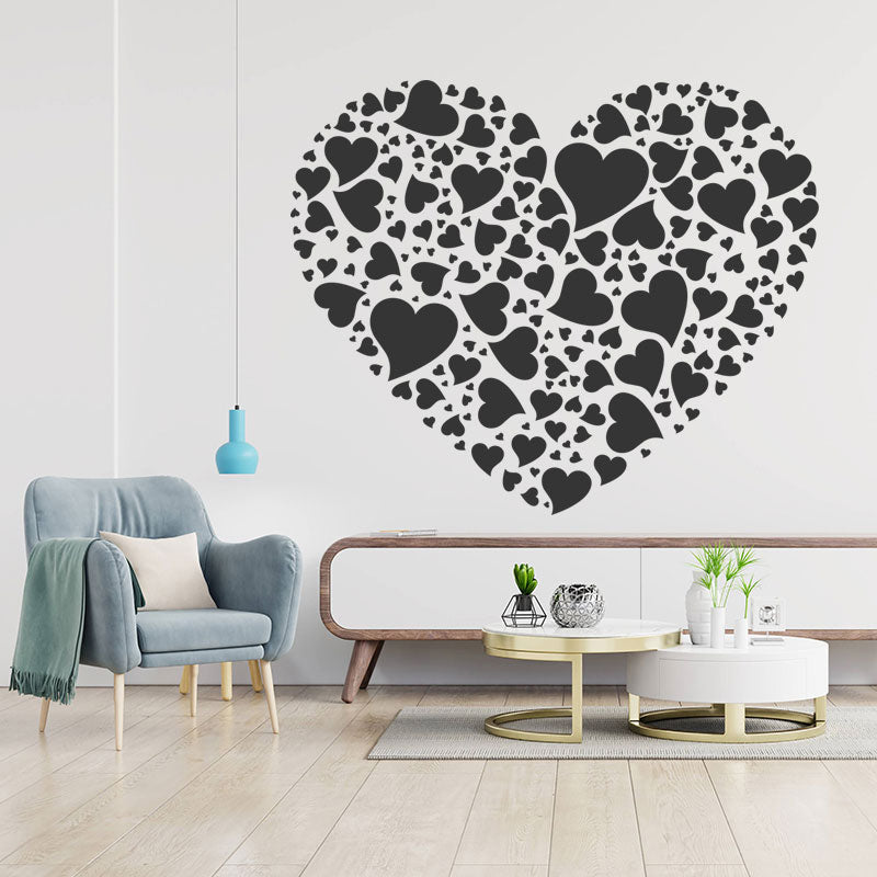 love hearts inspirational romantic touch sticker