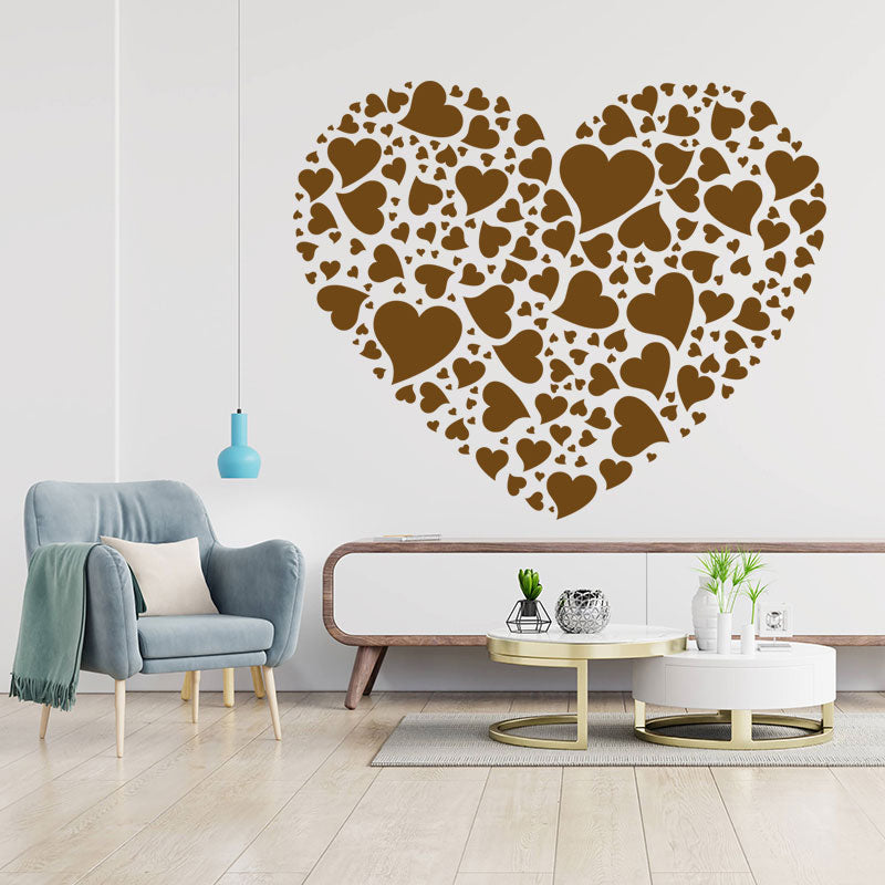 love hearts inspirational romantic touch sticker