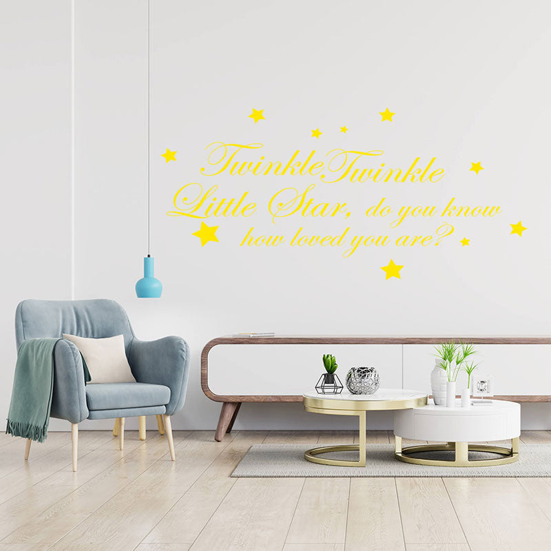 twinkle twinkle little star wall sticker