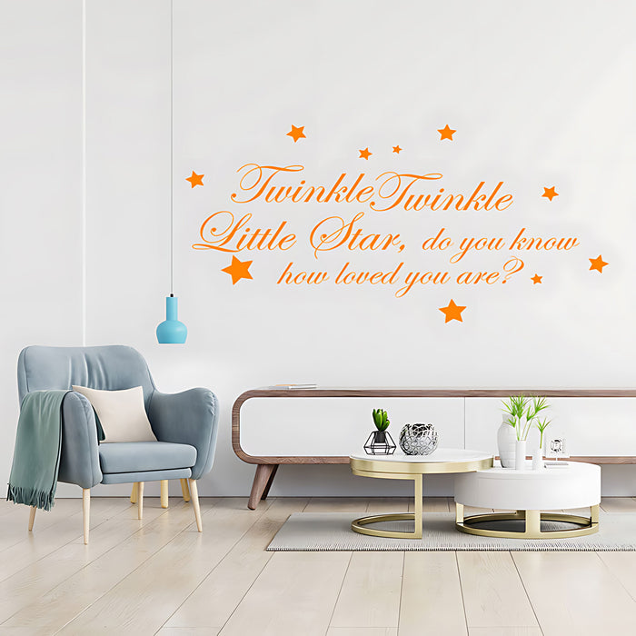 Twinkle Twinkle Little Star Wall Sticker - Nursery