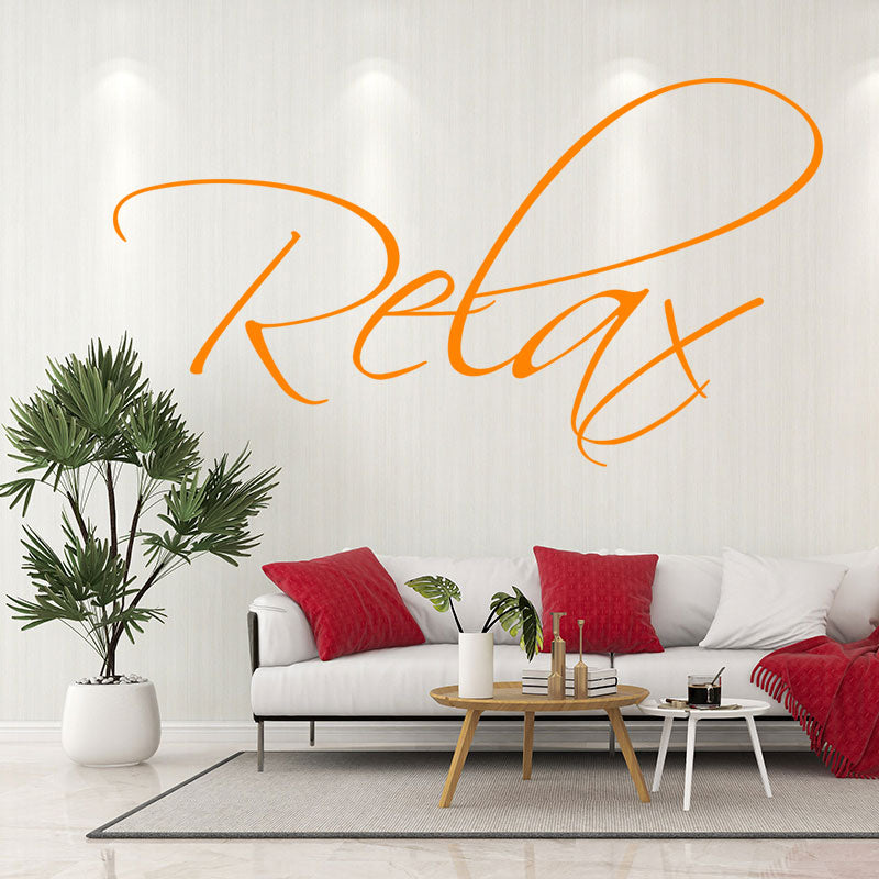 relax bathroom wall words quote sticker decor wall sticker