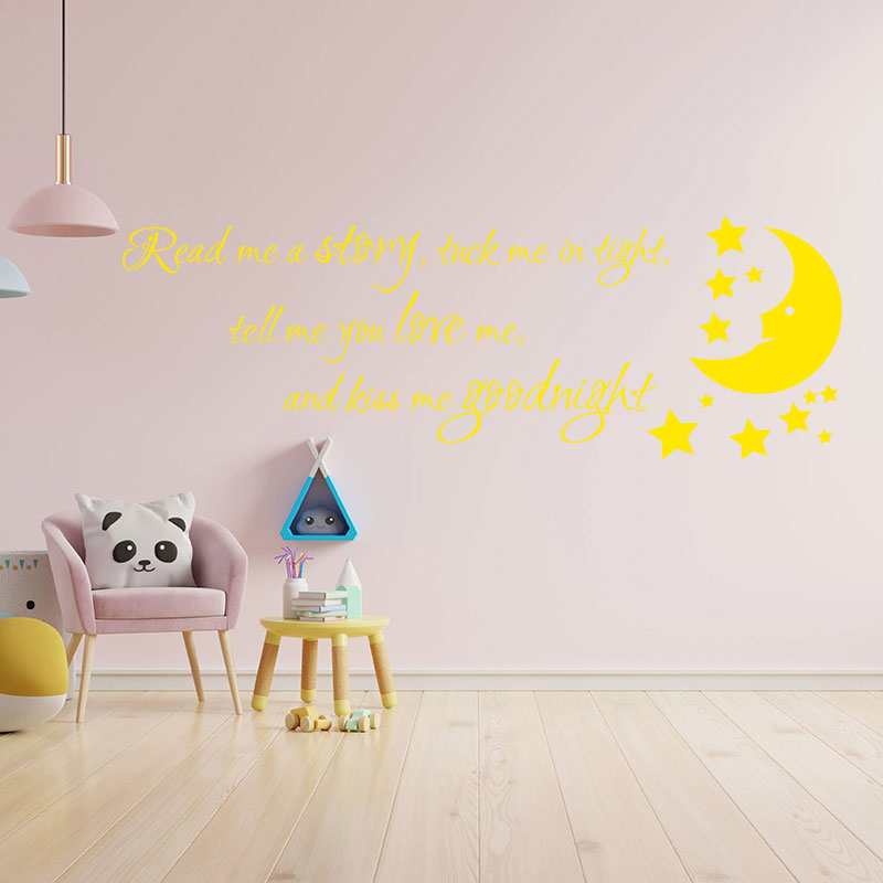 nursery read me a story wall sticker