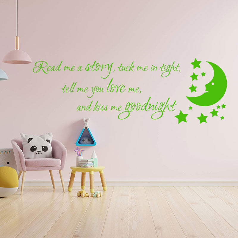 nursery read me a story wall sticker
