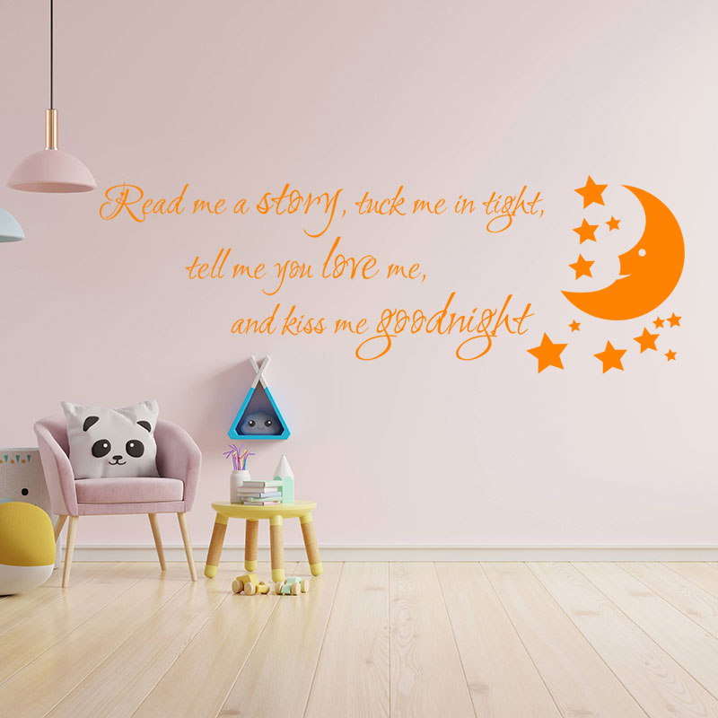 nursery read me a story wall sticker