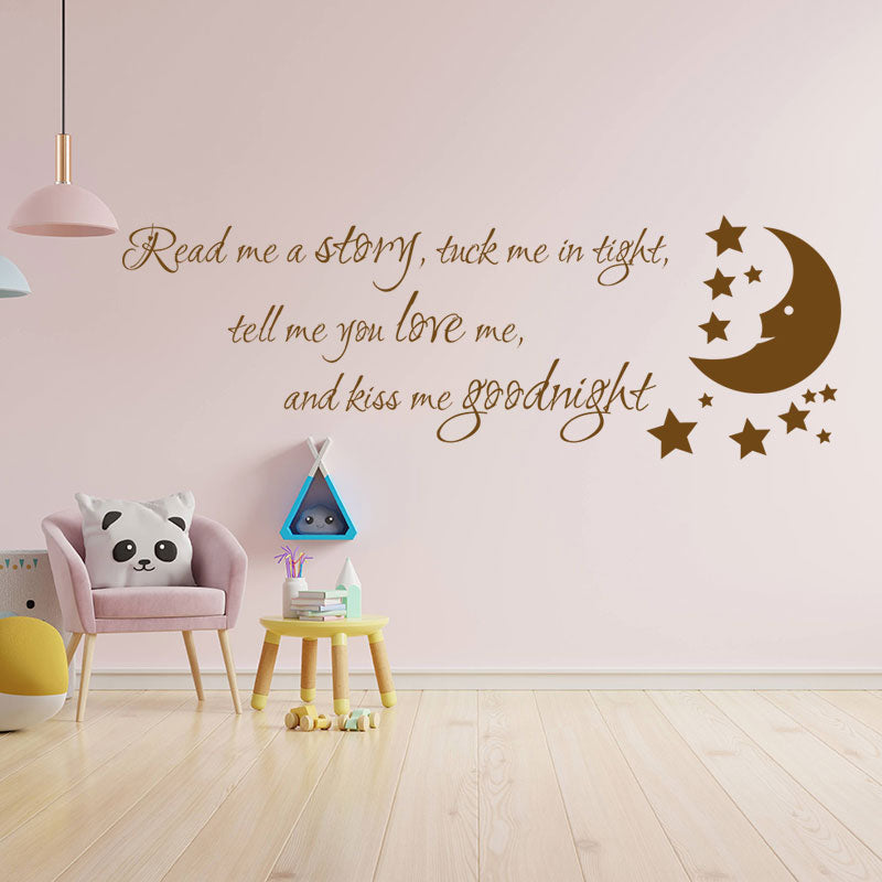 nursery read me a story wall sticker