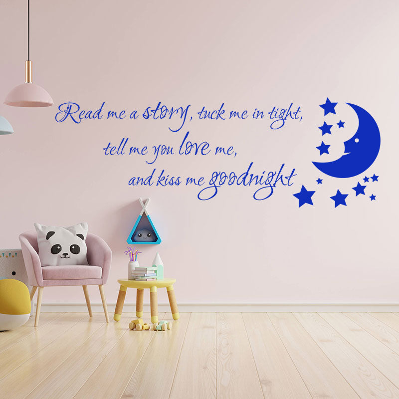 nursery read me a story wall sticker