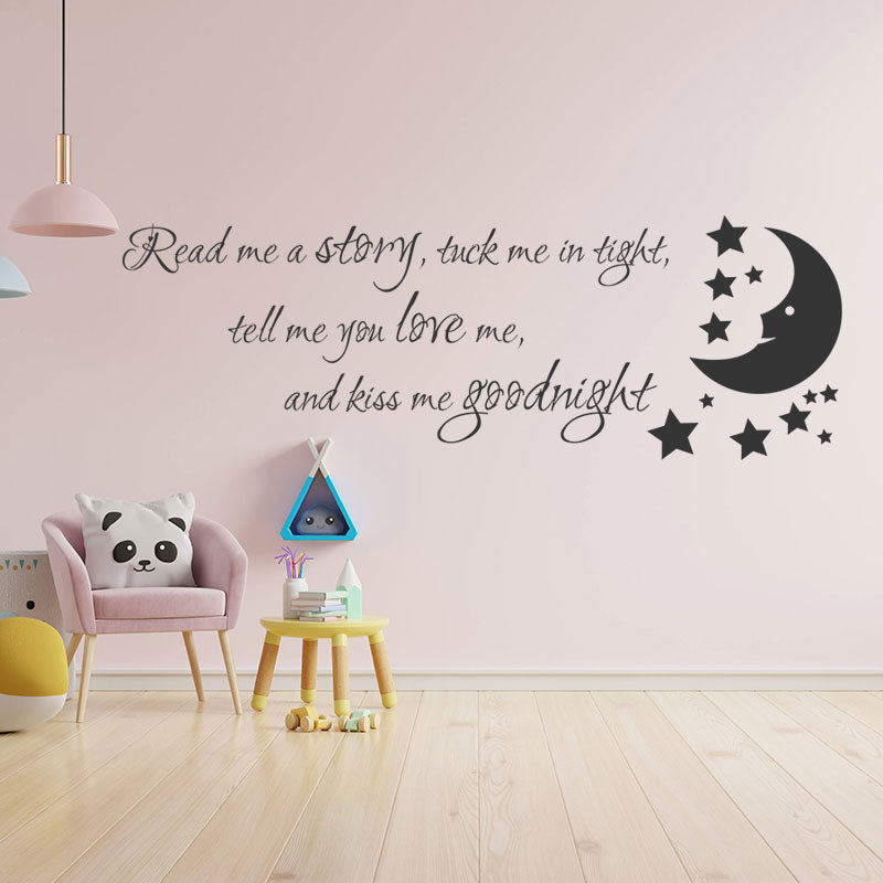 nursery read me a story wall sticker