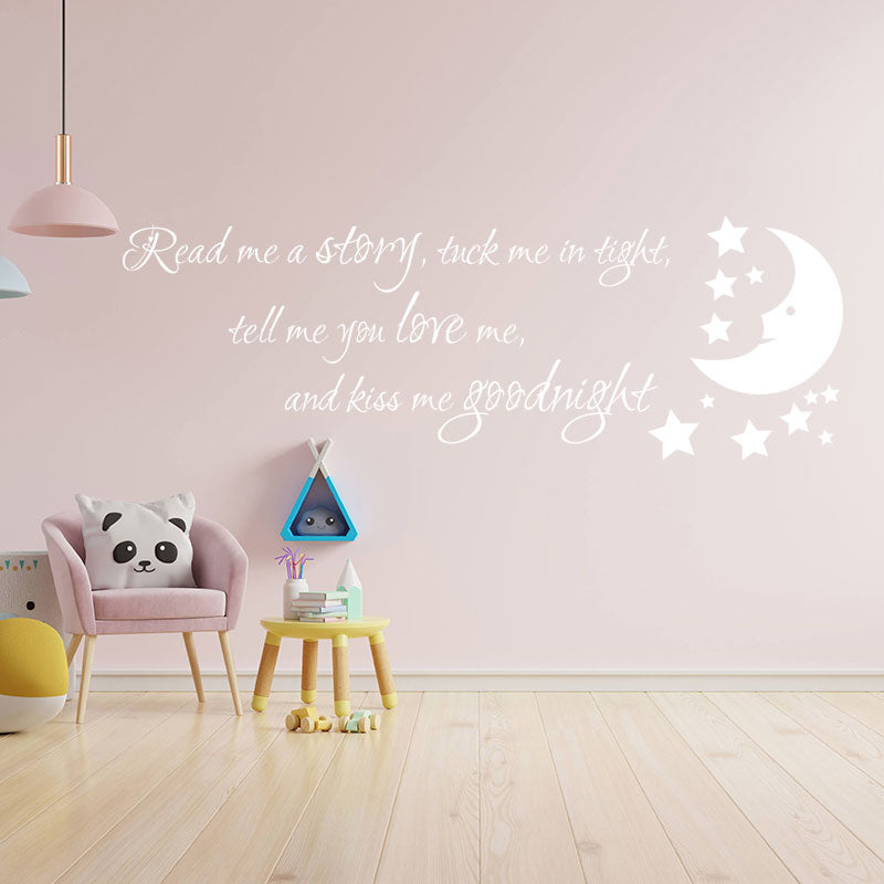 nursery read me a story wall sticker