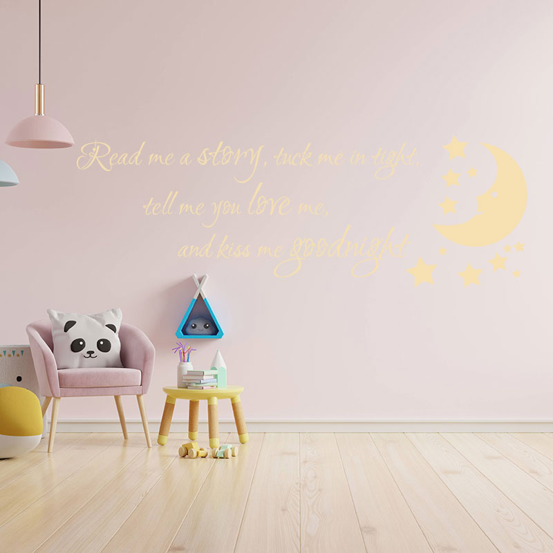 nursery read me a story wall sticker