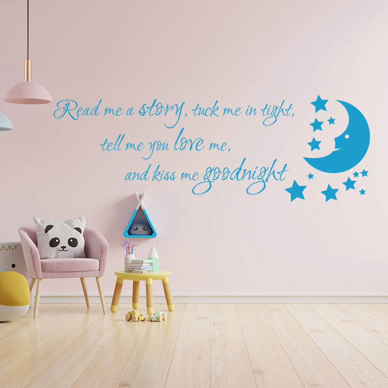 nursery read me a story wall sticker