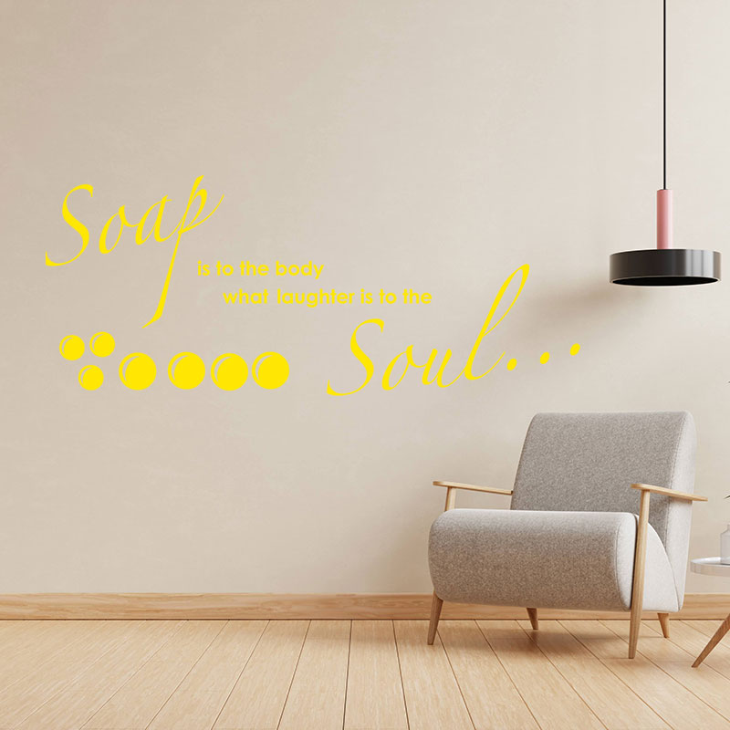 soap and the soul bathroom wall sticker