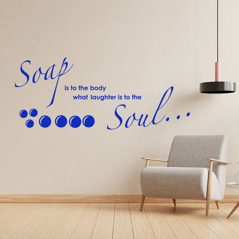 soap and the soul bathroom wall sticker