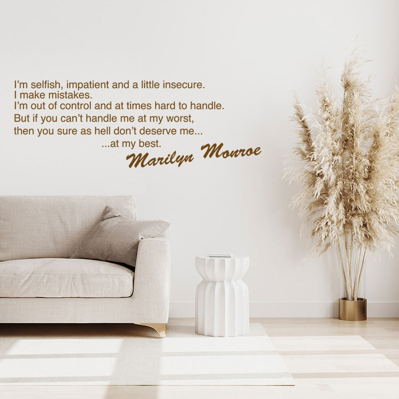 marilyn monroe design wall sticker