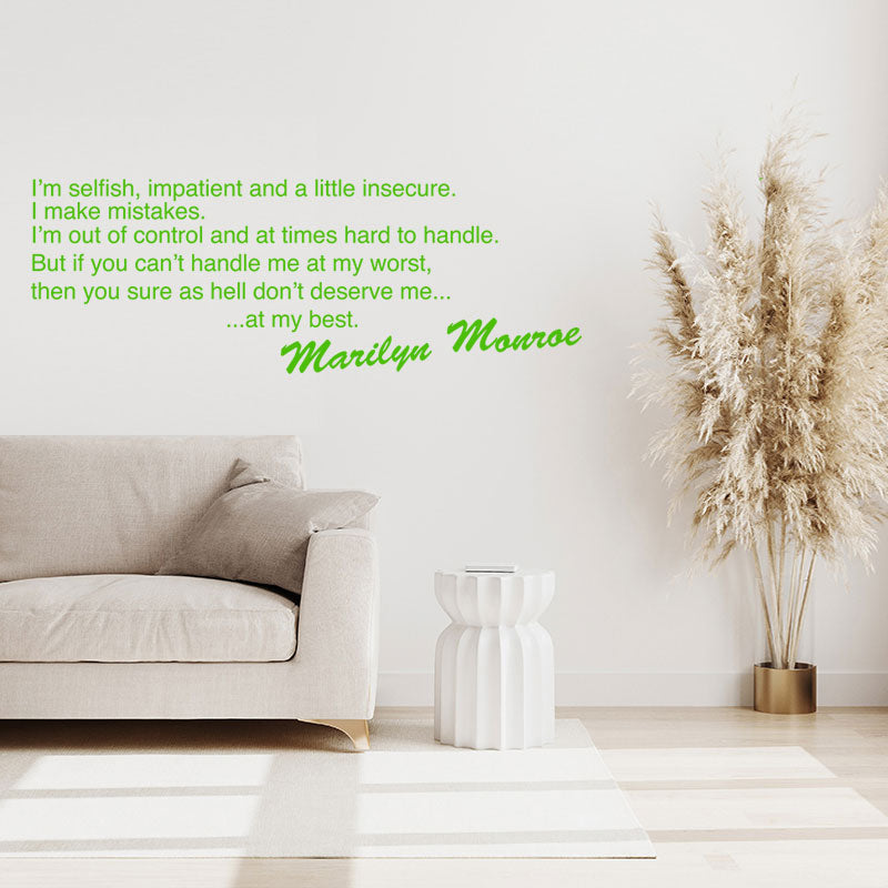 marilyn monroe design wall sticker