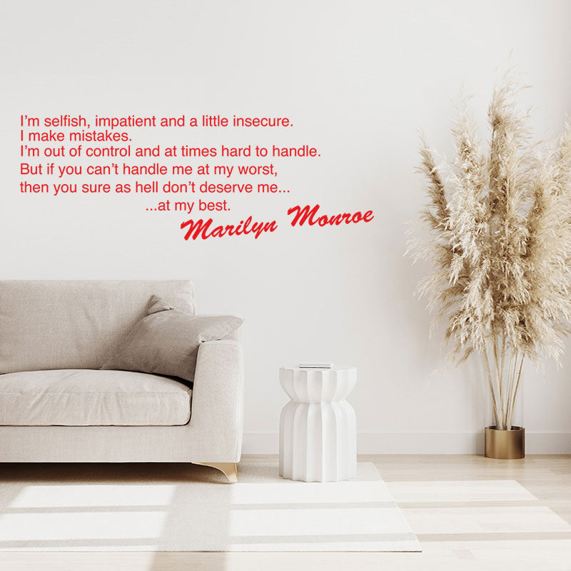 marilyn monroe design wall sticker