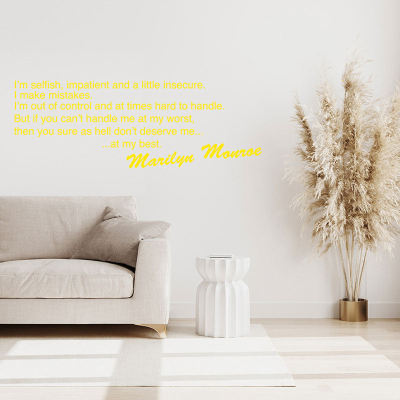 marilyn monroe design wall sticker