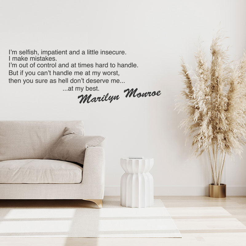 marilyn monroe design wall sticker