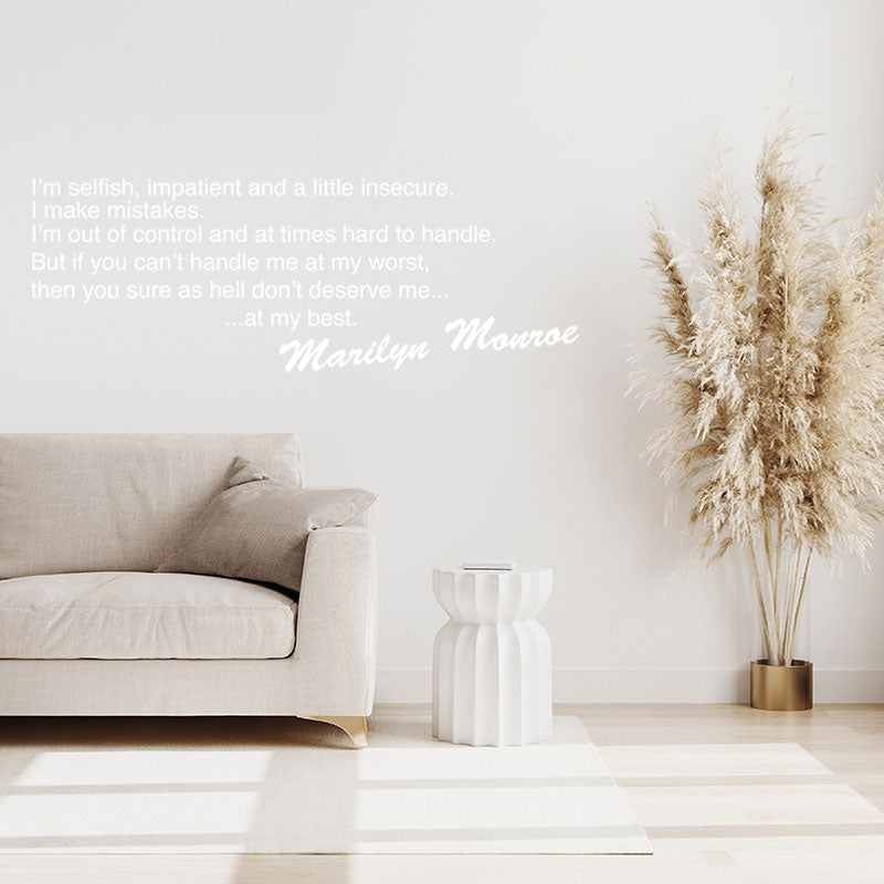 marilyn monroe design wall sticker