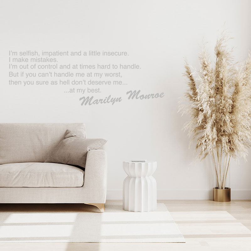marilyn monroe design wall sticker