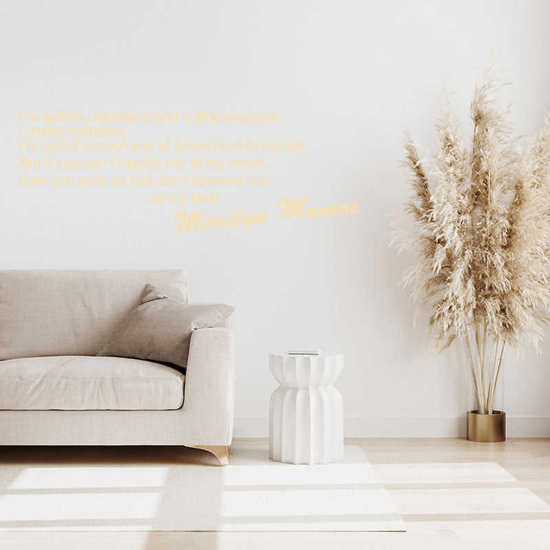 marilyn monroe design wall sticker