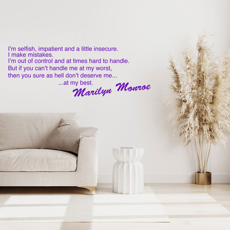 marilyn monroe design wall sticker