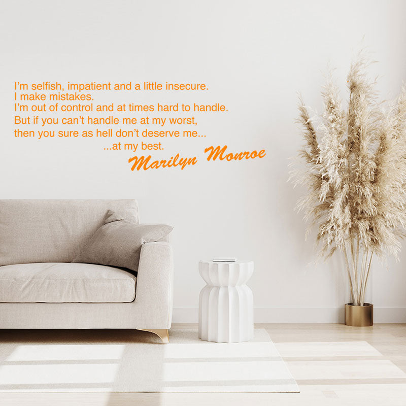 marilyn monroe design wall sticker