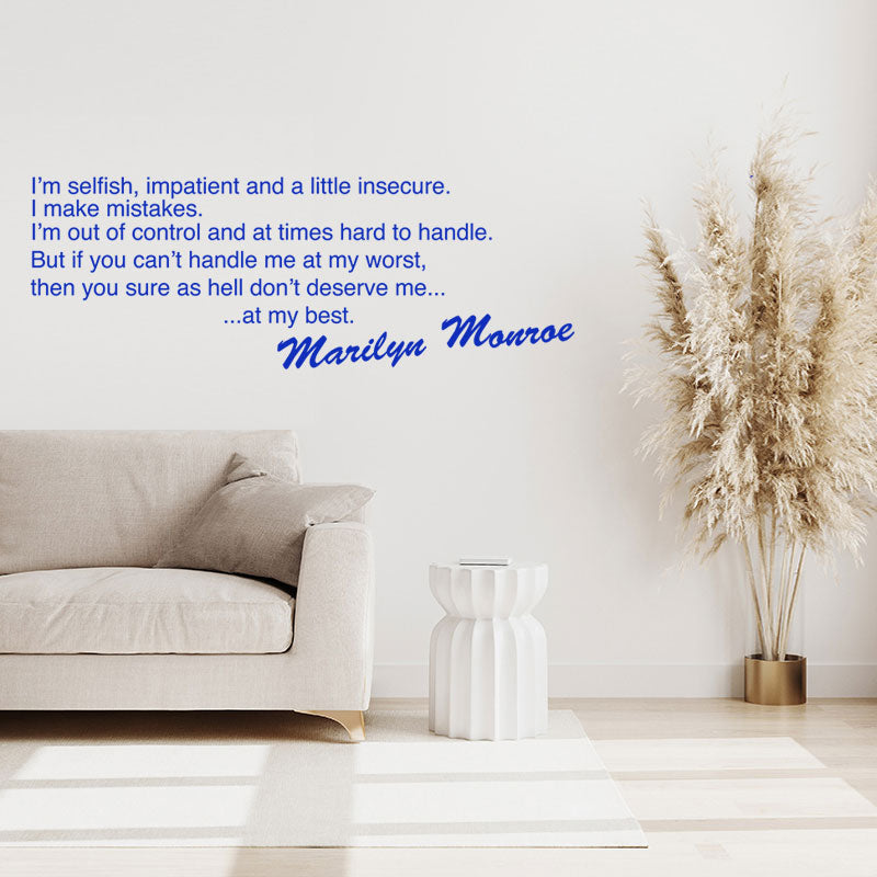 marilyn monroe design wall sticker