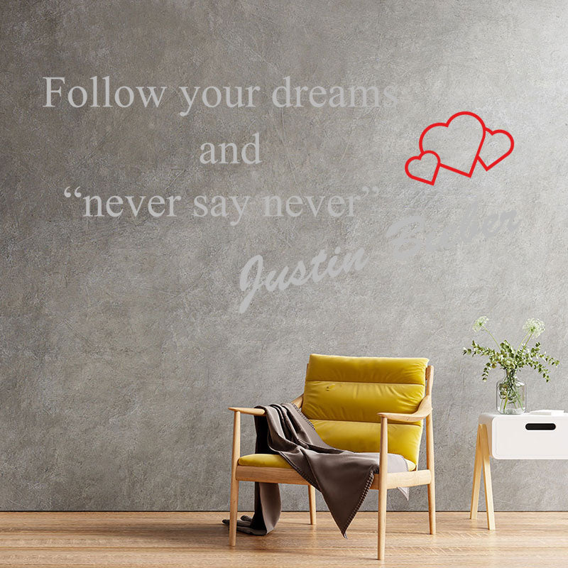 justin bieber wall sticker