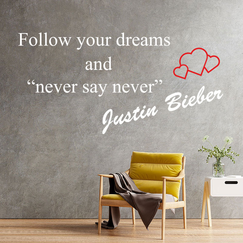 justin bieber wall sticker