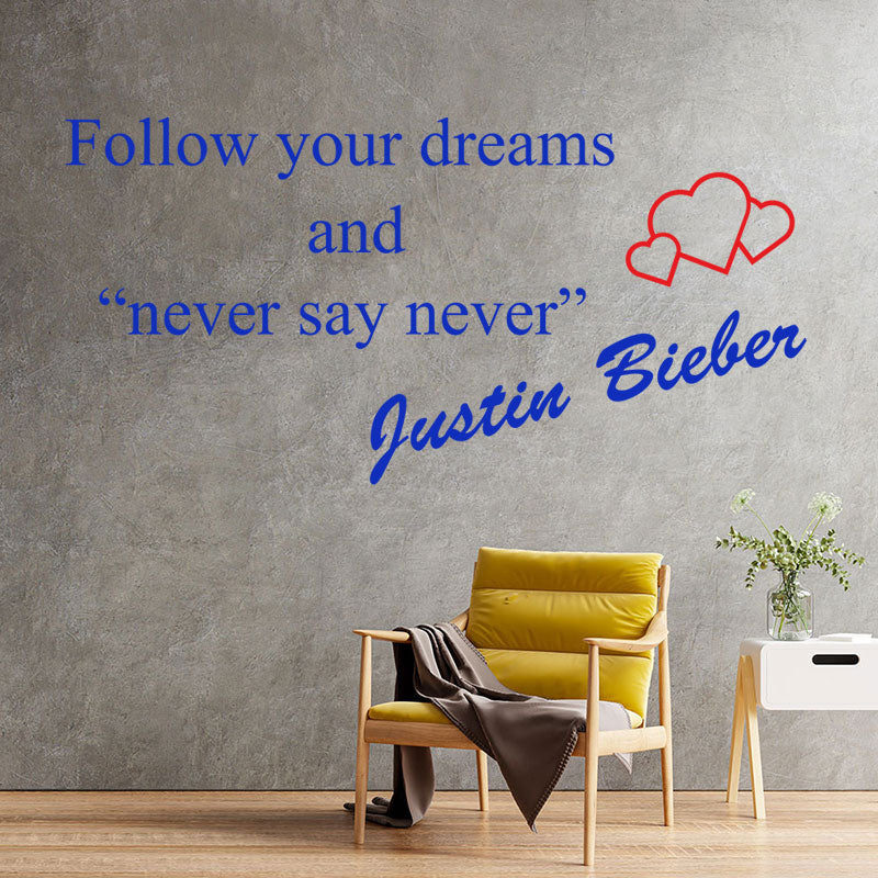 justin bieber wall sticker