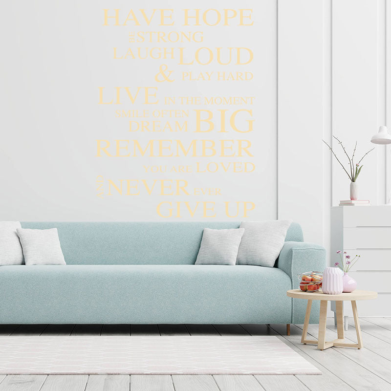 have hope wall sticker
