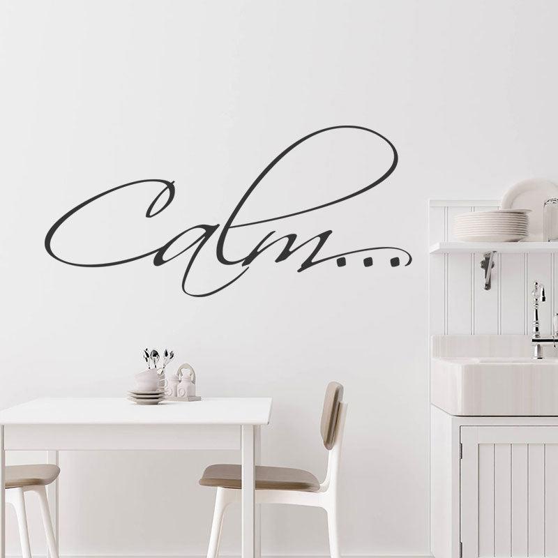 calm bathroom vinyl wall sticker