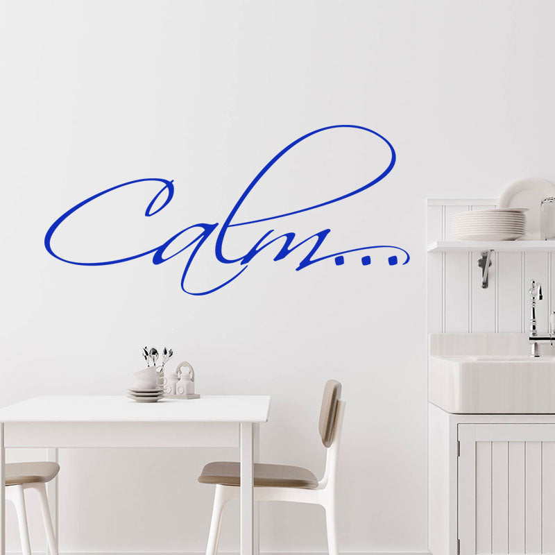 calm bathroom vinyl wall sticker