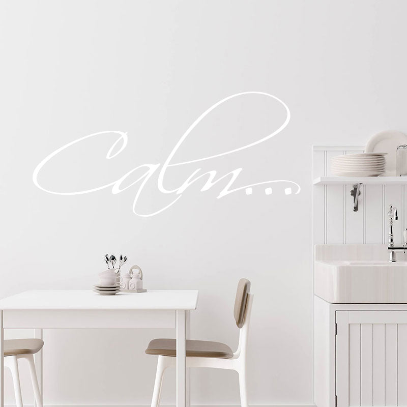calm bathroom vinyl wall sticker