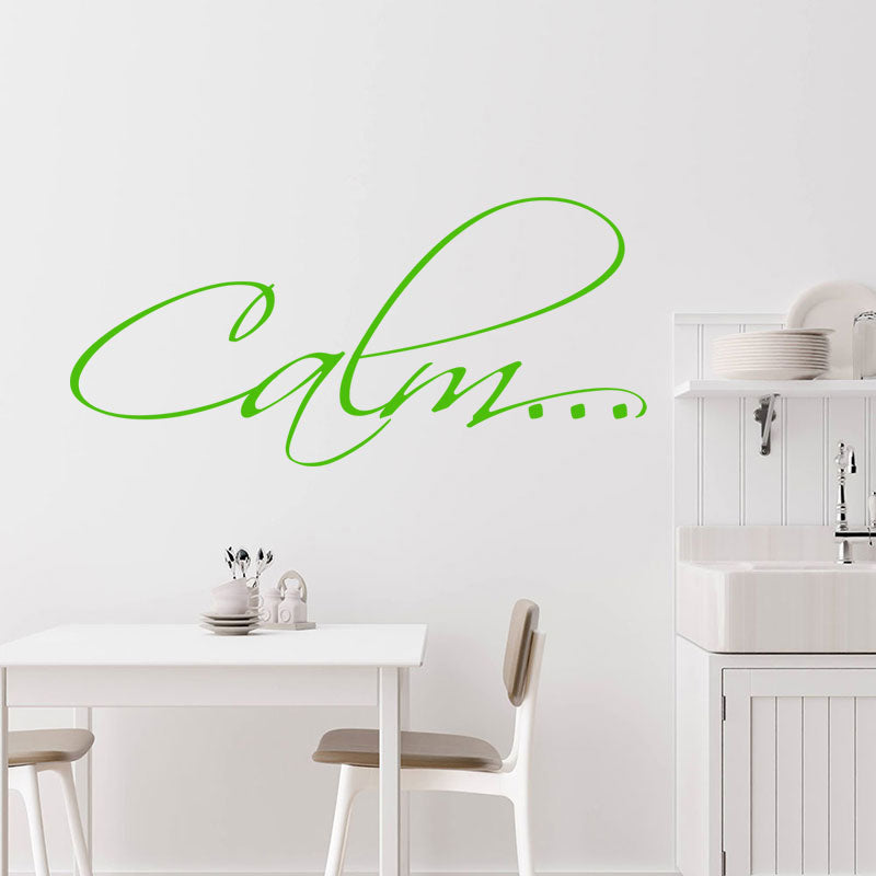 calm bathroom vinyl wall sticker