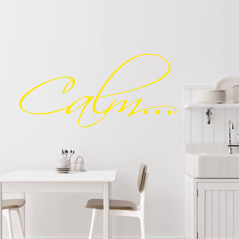calm bathroom vinyl wall sticker